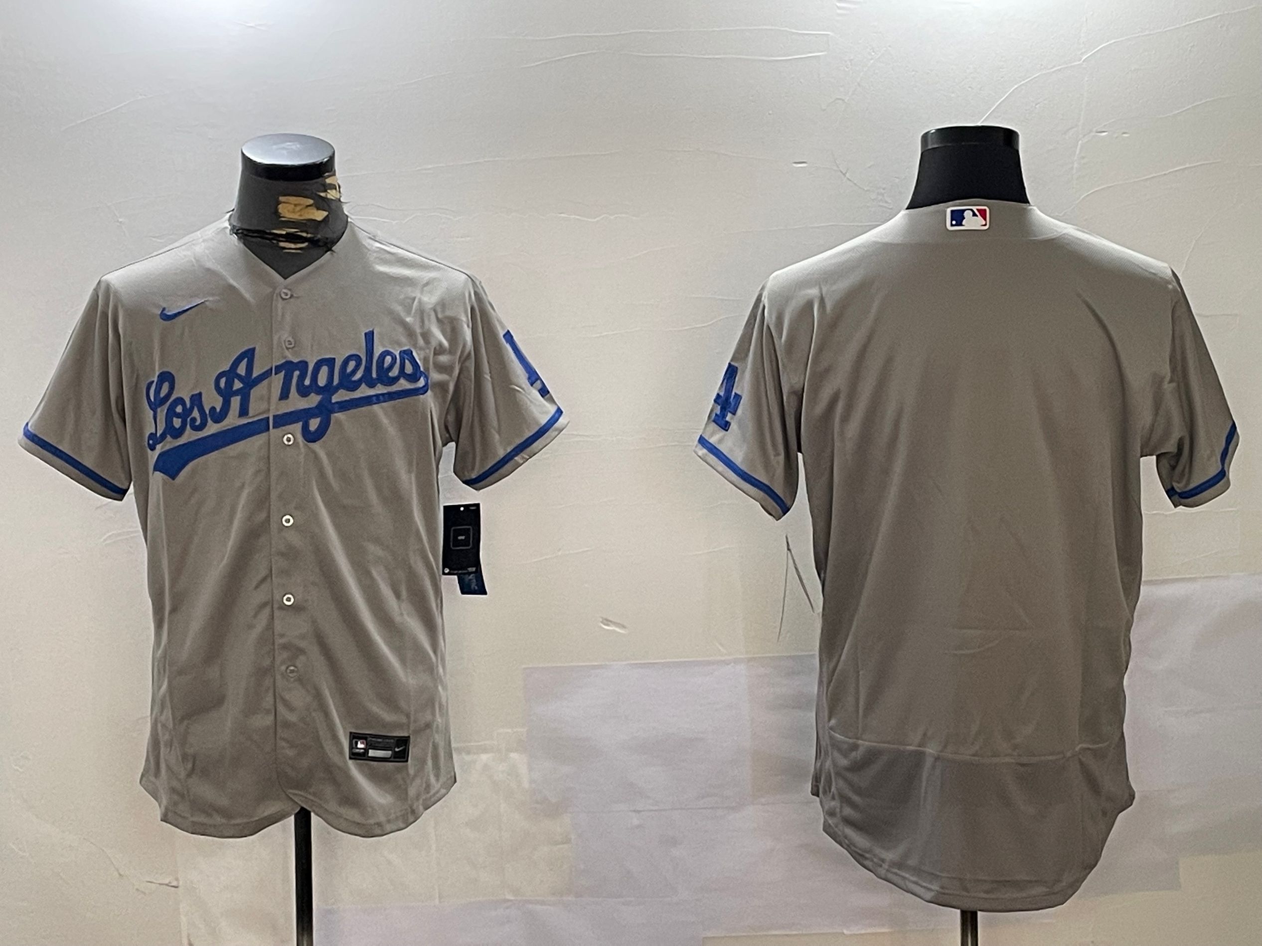 Men Los Angeles Dodgers Blank Grey Elite 2024 Nike MLB Jersey style 1216